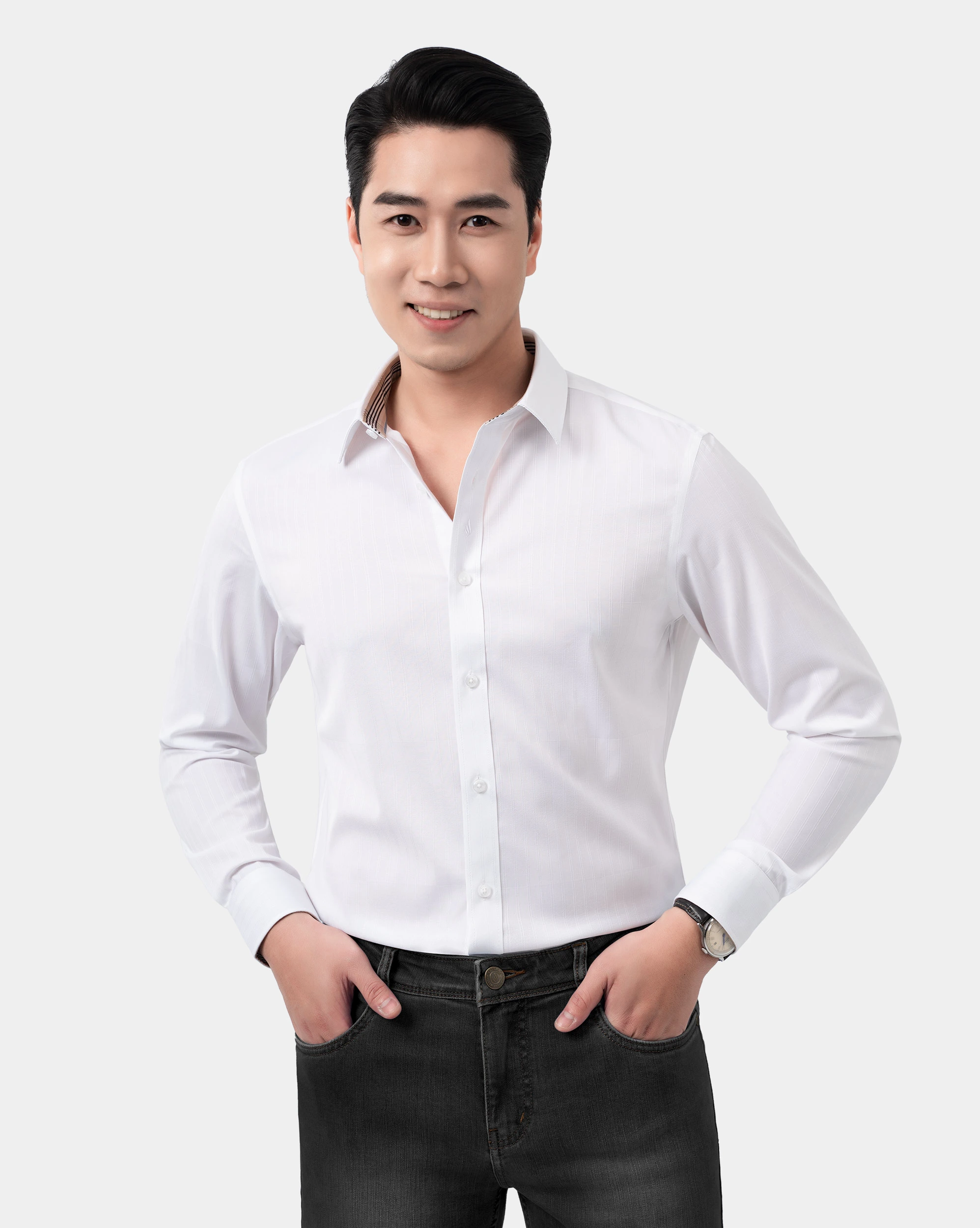 Áo Sơ Mi Nam Dài Tay Kẻ Sọc